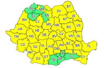 Cod galben de v&acirc;nt puternic &icirc;n toată ţara, &icirc;ncep&acirc;nd de marţi dimineaţă