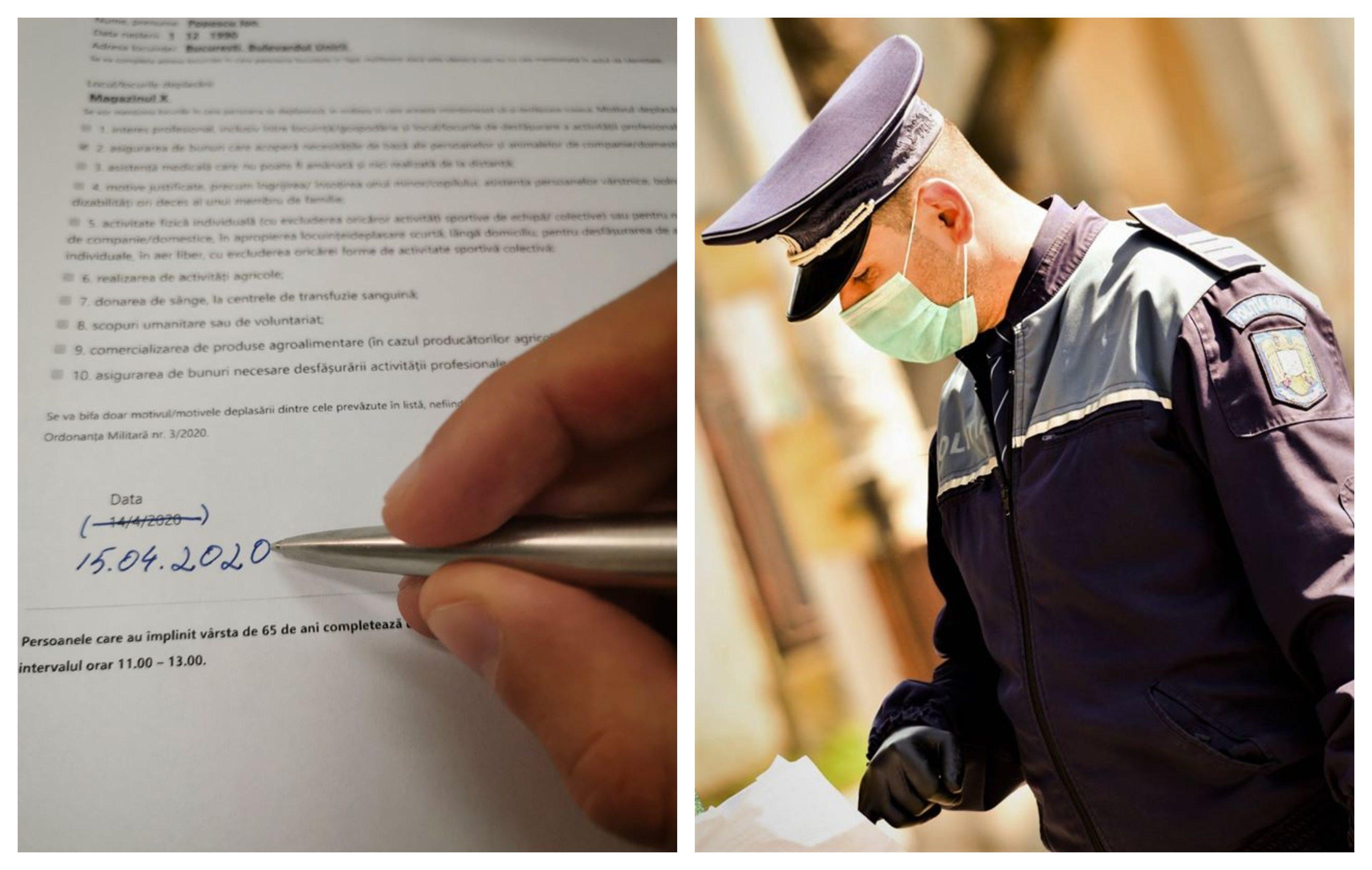 &bdquo;Pot modifica data de pe declarația pe proprie răspundere, ca să o refolosesc?&rdquo;. Poliția a făcut o clarificare importantă, pentru evitarea amenzilor!