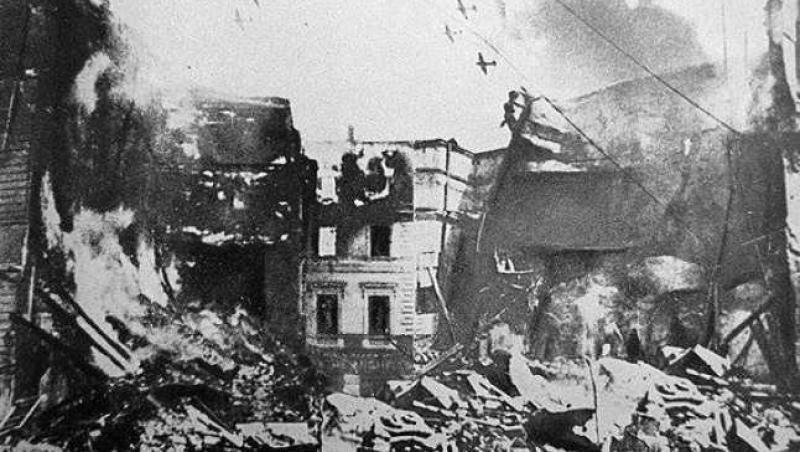 Bucurestiul bombardat în Al Doilea Război Mondial