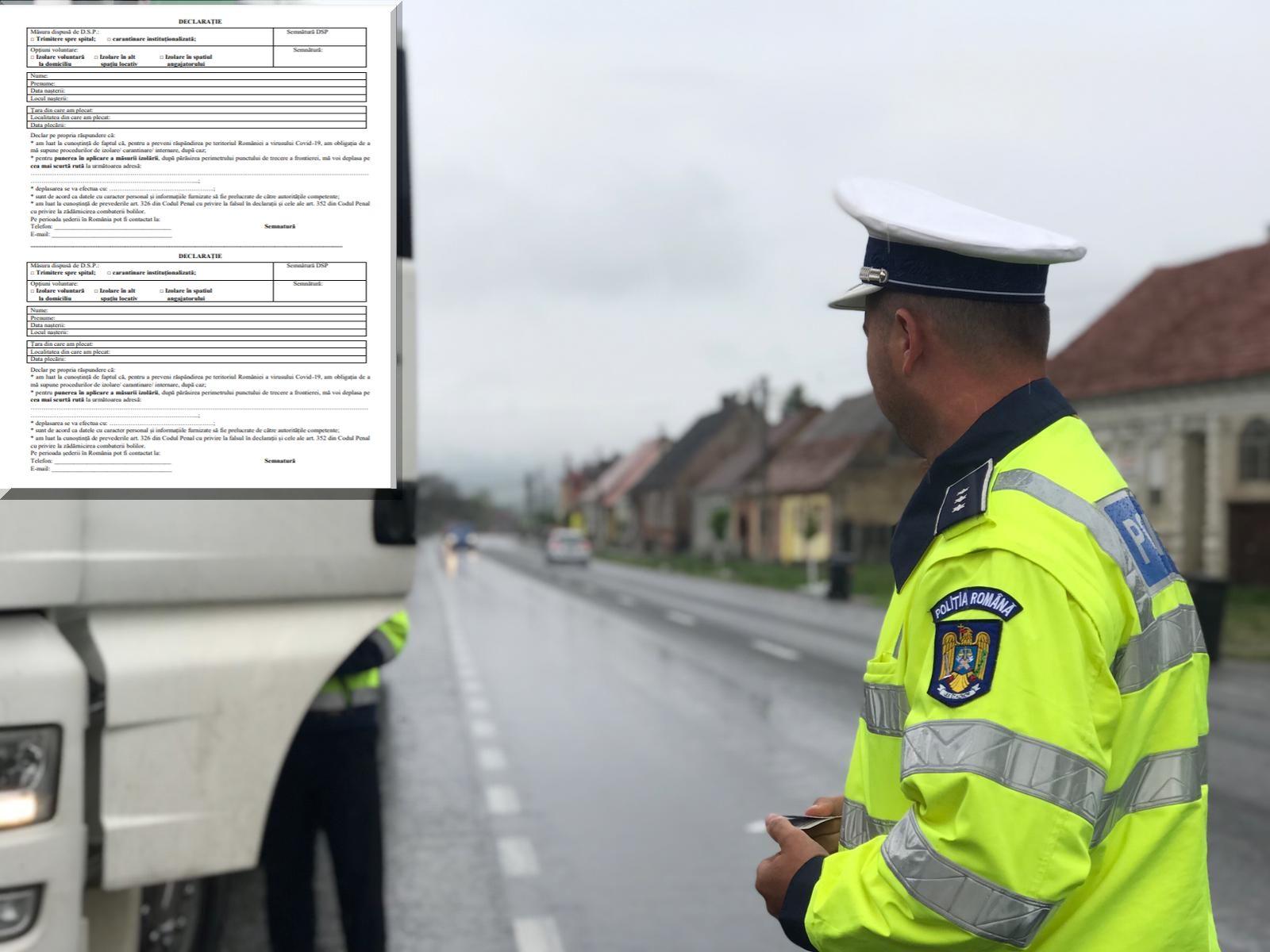 Modelul oficial revizuit al declarației pe care rom&acirc;nii trebuie să o completeze la intrarea &icirc;n țară