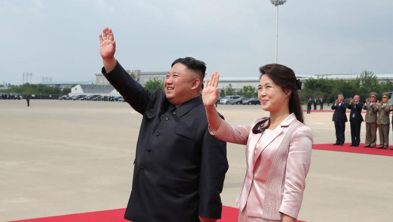 Kim Jong-un și soția lui