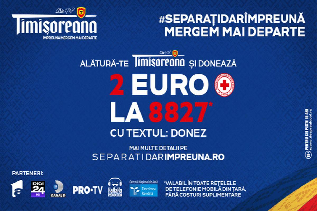 Timișoreana dă startul ințiativei naționale de strângere de fonduri #separațidarîmpreună, alături de Crucea Roșie Română (P)