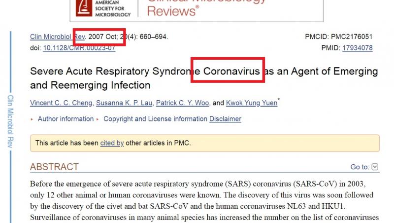 Specialiștii au prevăzut...apariția coronavirusului încă de acum 13 ani!