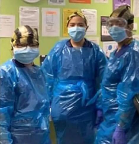 Improvizațiile ieftine fac victime! Trei asistente, infectate cu coronavirus după ce au îmbrăcat saci de gunoi, în lipsa echipamentului de protecție