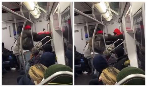 Bătaie la metrou! Un asiatic, ținta unui atac! Atenție, imagini ce vă pot afecta emoțional! „Ai adus coronavirusul aici!” - VIDEO
