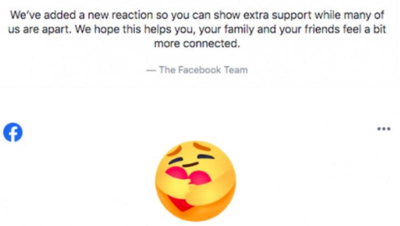 Facebook a lansat un nou emoticon, în contextul pandemiei. Ce le poţi transmite celor dragi cu ajutorul lui
