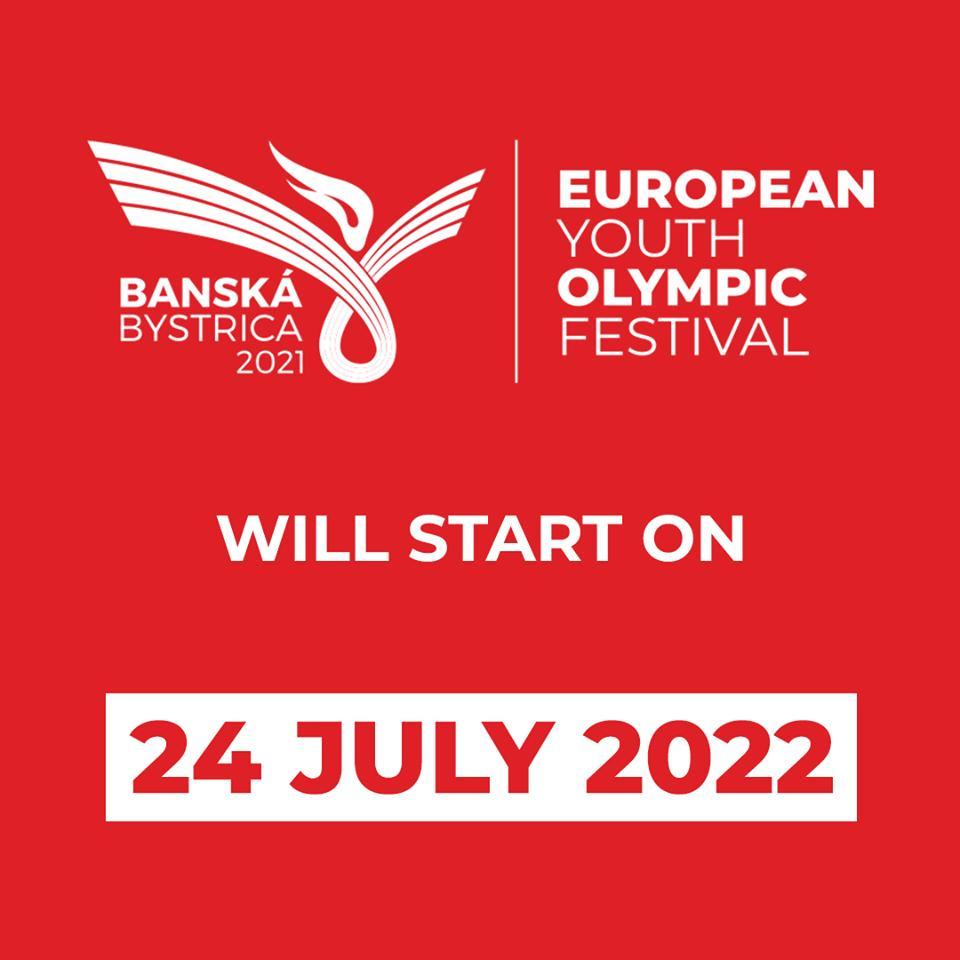 Festivalul Olimpic al Tineretului European de la Banska Bystrica, programat iniţial în 2021, a fost amânat pentru 2022