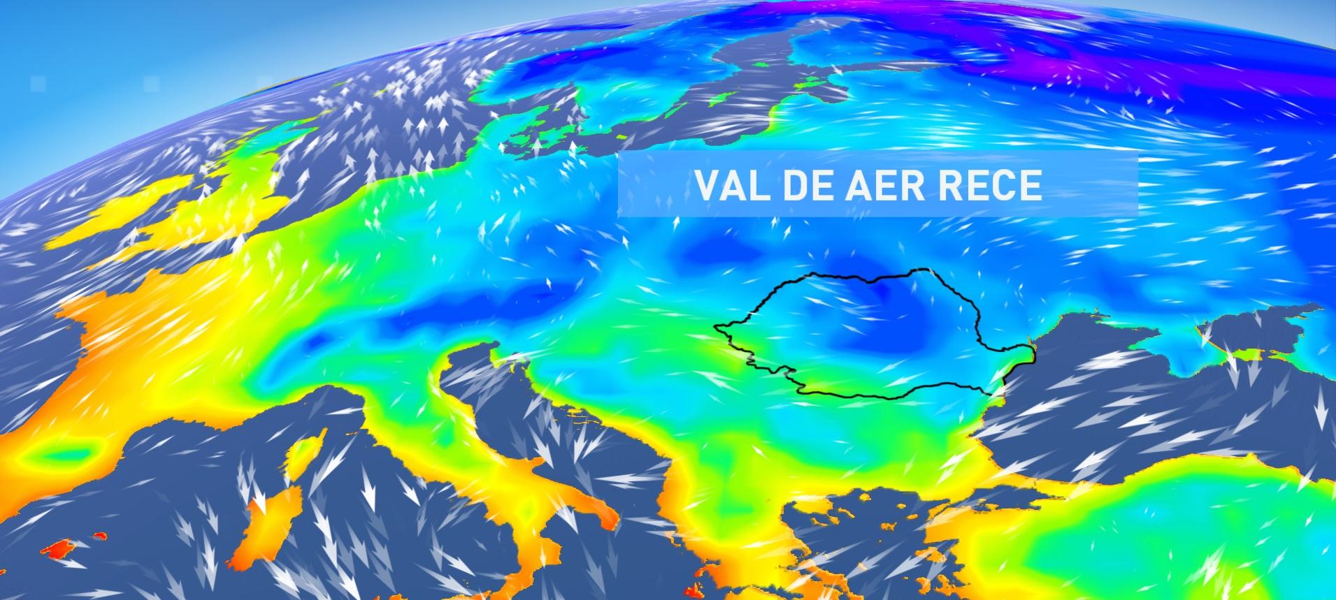ANM, avertizare meteo de vreme rea. Ploi torențiale, vijelii și grindină, &icirc;n perioada următoare. Zile răcoroase p&acirc;nă la finalul lunii