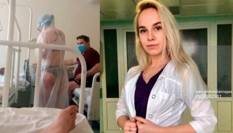 E și Putin implicat! Ce s-a întâmplat cu asistenta în lenjerie intimă care trata pacienții bolnavi de COVID?
