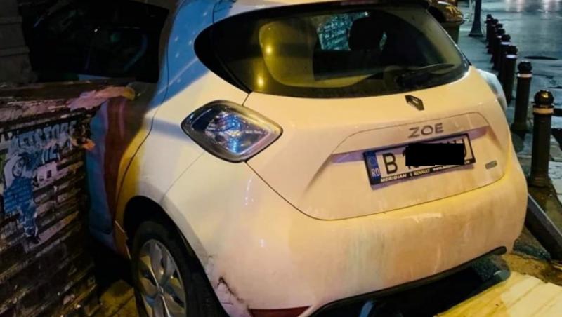 Un șofer din București a rănit un polițist