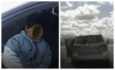 Copil de 5 ani, prins la volan, pe autostradă! Polițiștii, uluiți de explicația băiatului! „Ne-a spus motivul pentru care a luat mașina la plimbare” – VIDEO