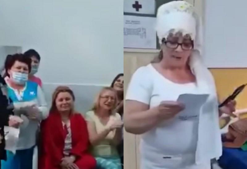 VIDEO | De necrezut! Petrecere cu pacienți și cadre medicale &icirc;ntr-un salon din Botoșani. Au c&acirc;ntata imnul COVID: &bdquo;Hai, hai, hai la Botoșani, măi, piept de pui și cu salată / s-avem după ce bea apă"