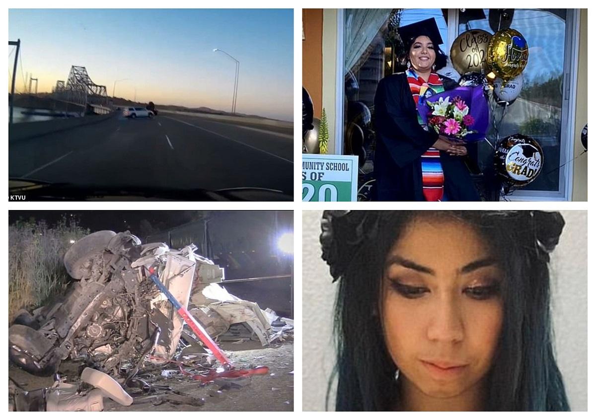 Accident cumplit pe un pod, surprins de o cameră de bord! O femeie &icirc;nsărcinată și alți trei tineri au murit! Atenție, imagini greu de privit! VIDEO