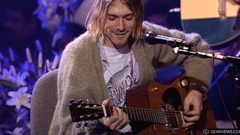 Kurt Cobain si celebra lui chitară, Martin D18E,vândută cu peste 6 milioane de dolari