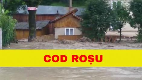 România este amenințată de inundații! Cod ROȘU de viituri în două județe din țară