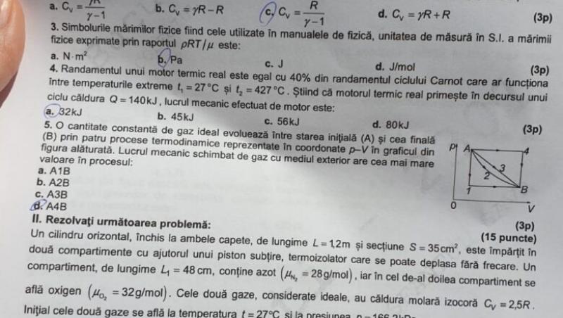 Subiecte Bacalaureat 2020. Proba la alegere. Fizică