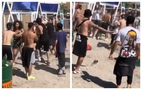 Bătaie generală, în Vama Veche! Mai mulți tineri și-au împărțit pumni, pe plajă! VIDEO