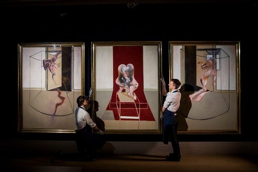 Un triptic de Francis Bacon, v&acirc;ndut pentru 84,6 milioane de dolari la licitaţii fără public organizate de Sotheby's
