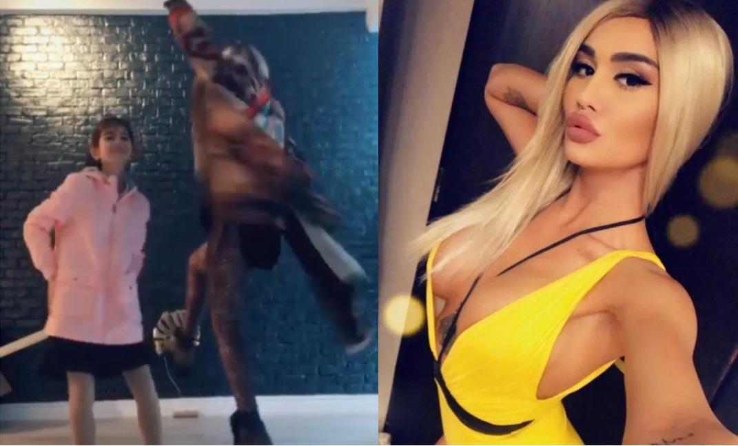 Margherita de la Clejani, filmată c&acirc;nd lovește o fetiță! Imaginile circulă deja pe internet