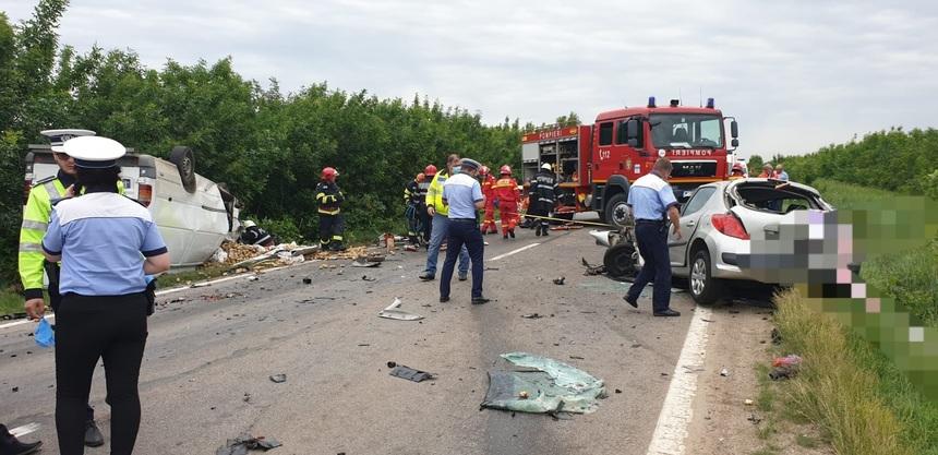 Trei persoane au murit şi o alta a fost rănită &icirc;ntr-un accident produs pe DN 6, &icirc;n Teleorman