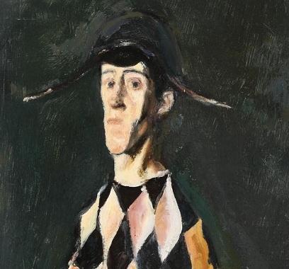 Un "Arlechin" din bogata serie a lui Corneliu Baba, scos la licitaţie de la 6.000 de euro