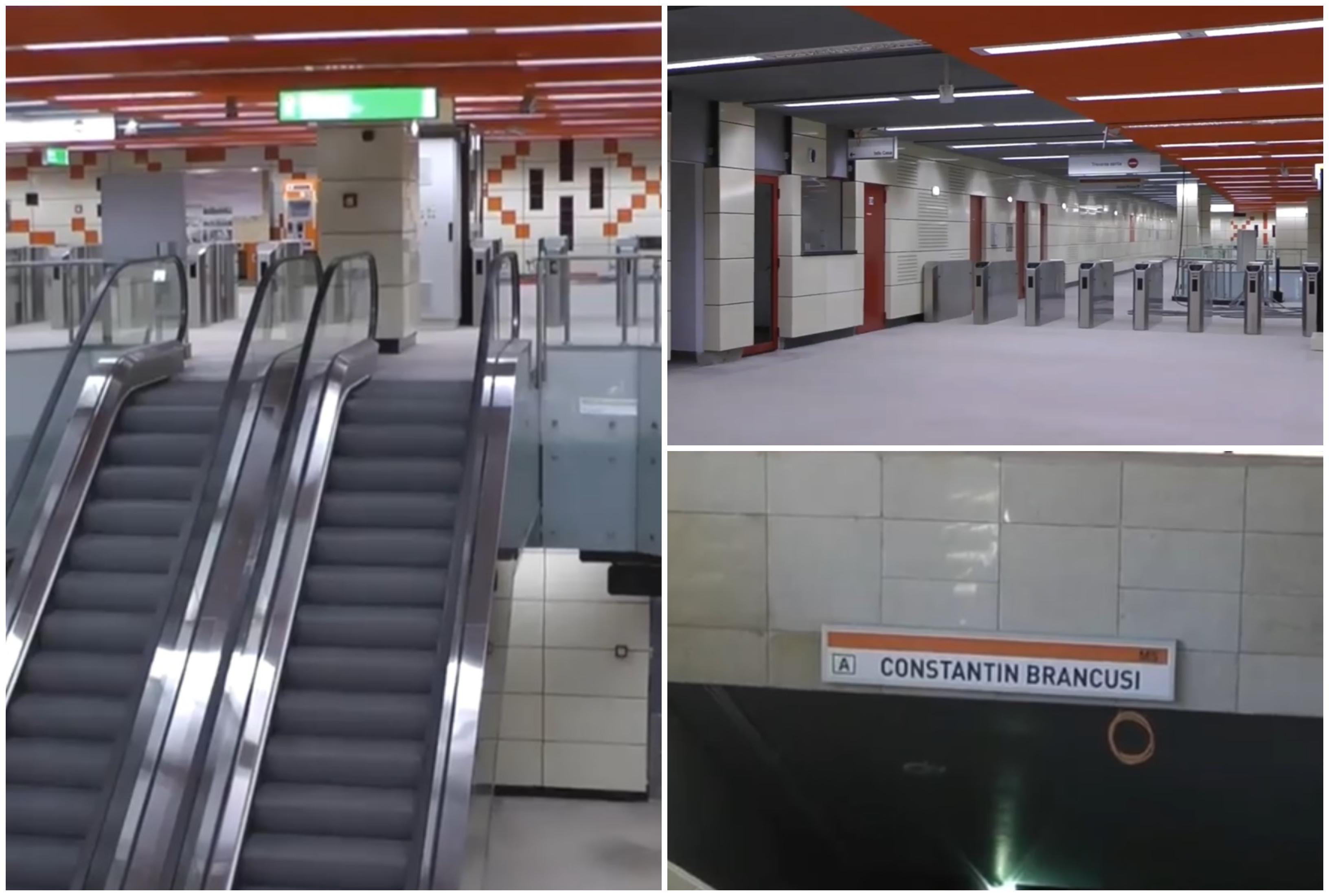 VIDEO |  Lux la stația de metrou Constantin Br&acirc;ncuși de pe Magistrala 5. C&acirc;nd se va deschide traficul
