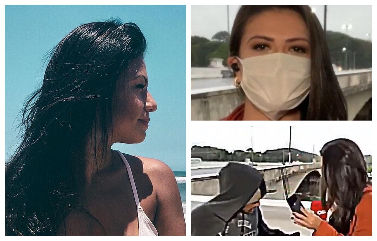 O jurnalistă TV a fost atacată, &icirc;n direct, de un bărbat nevoiaș, &icirc;narmat cu un cuțit! VIDEO