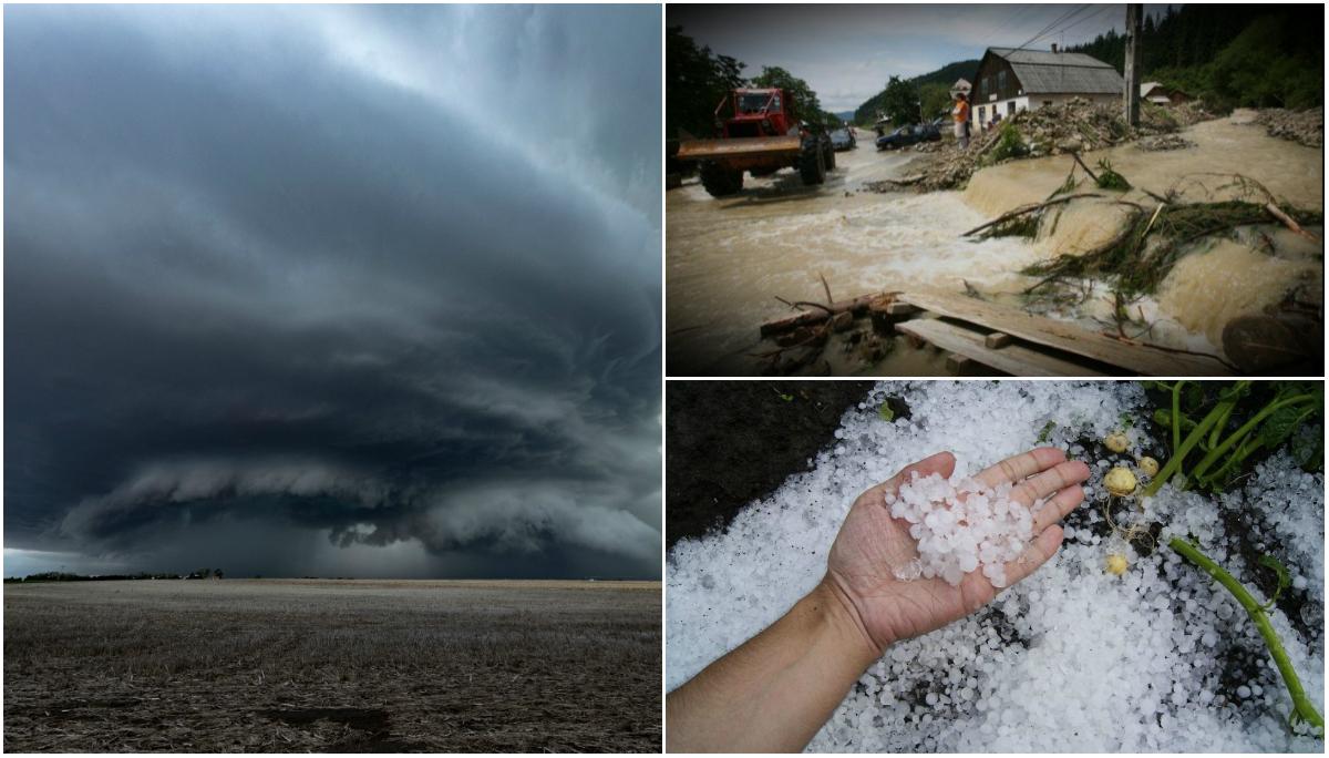Alertă de maximă importanță, de la meteorologi! Ploi torențiale, vijelii și grindină, &icirc;n jumătate din țară. Care vor fi cele mai afectate zone
