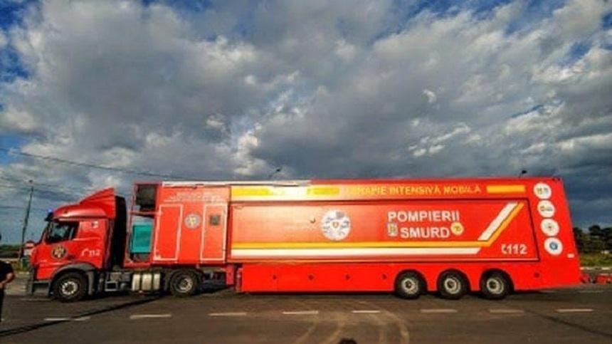 O unitate de terapie intensivă mobilă pentru pacienţii cu COVID- 19 a ajuns la Galaţi