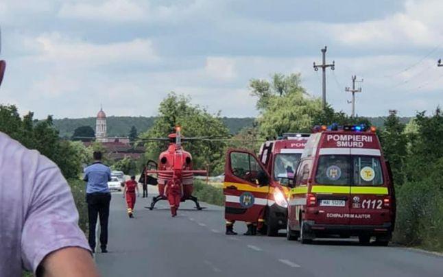 Accident terifiant! Un băiețel care a căzut cu bicicleta a ajuns cu abdomenul străpuns de ghidon