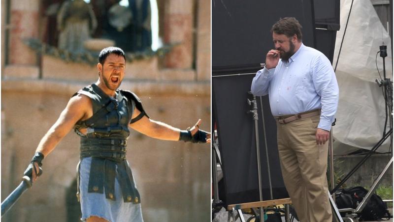 Gladiatorul nu mai are "armură". Russell Crowe din filmul "Gladiatorul" este de nerecunoscut