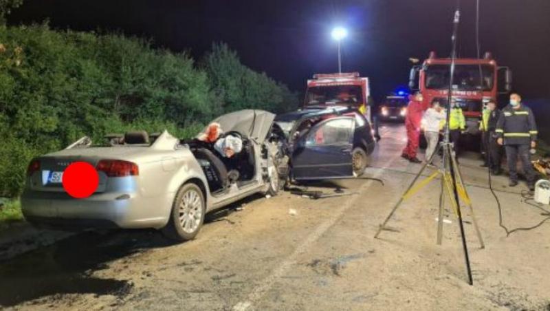 Patru morți și patru răniți grav într-un accident grav produs în Sălaj. Pe bancheta din spate a uneia dintre mașini zăcea o fată de 15 ani