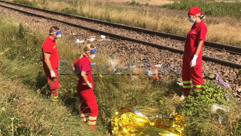 Băiat de 11 ani lovit de tren, în Botoșani