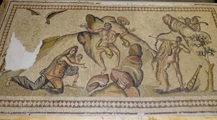 Un californian este suspectat că a importat ilegal un mozaic antic din Siria