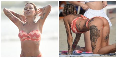Tina Louise, regina fitness-ului, apariție senzațională la plajă. Imaginile în costum de baie au făcut furori pe internet 