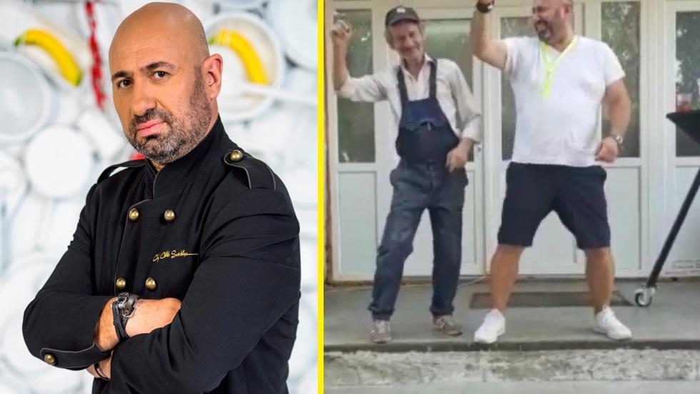Chef Cătălin Scărlătescu, surprins c&acirc;nd face show pe stradă, fără pic de inhibiții! Filmarea e virală