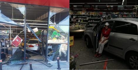 Ciolpani: O pensionară de 77 de ani a intrat cu mașina într-un magazin! Ce explicație a dat bătrâna