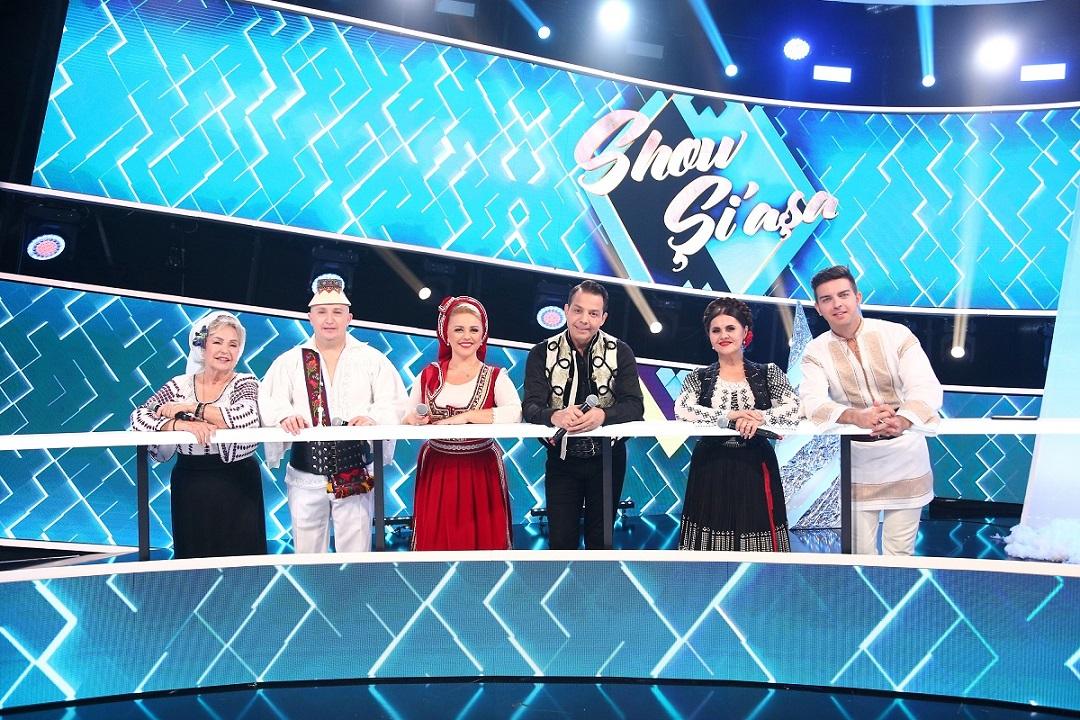 Liviu Vârciu, Mirela Vaida și Andrei Ștefănescu, în platoul emisiunii „Show și-așa” de la Antena 1