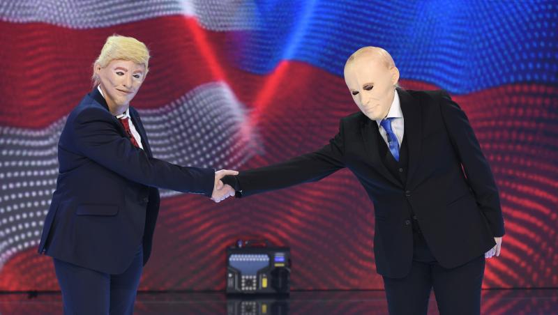 ”Cel mai tare moment al serii” Revelionului Starurilor 2021 i-a adus pe scenă pe Trump și Putin