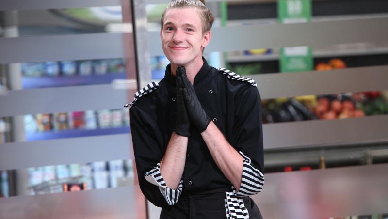 Adrian Luca, în bucătăria emisiunii „Chefi la cuțite”, sezonul 8