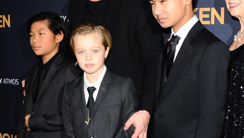Shiloh Jolie-Pitt alături de Brad Pitt