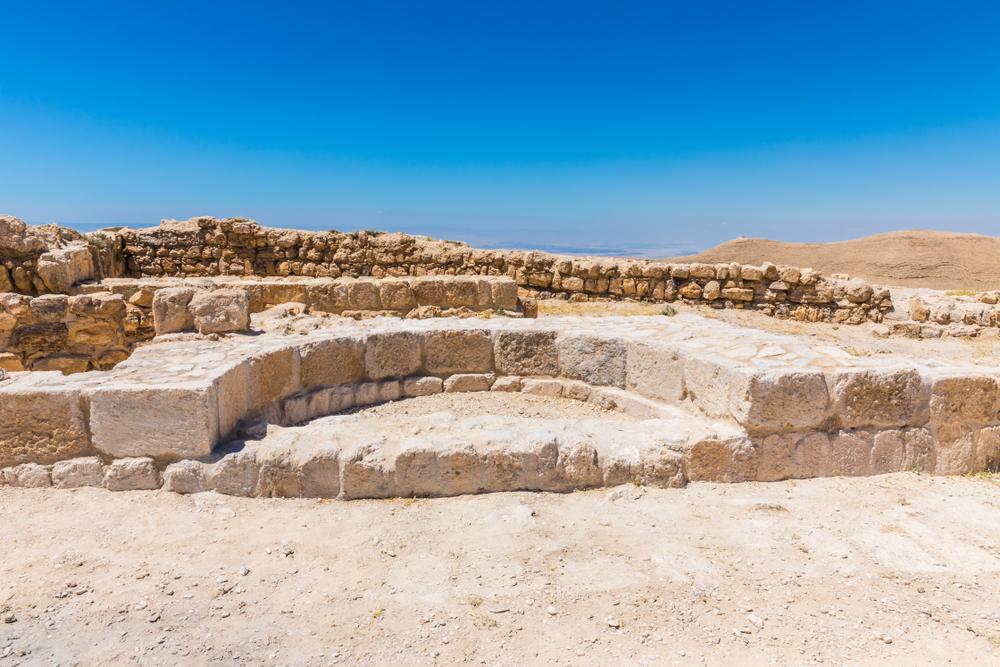 Rămășițele cetății de la Maherus, locul unde se presupune că a fost decapitat Ioan Botezătorul