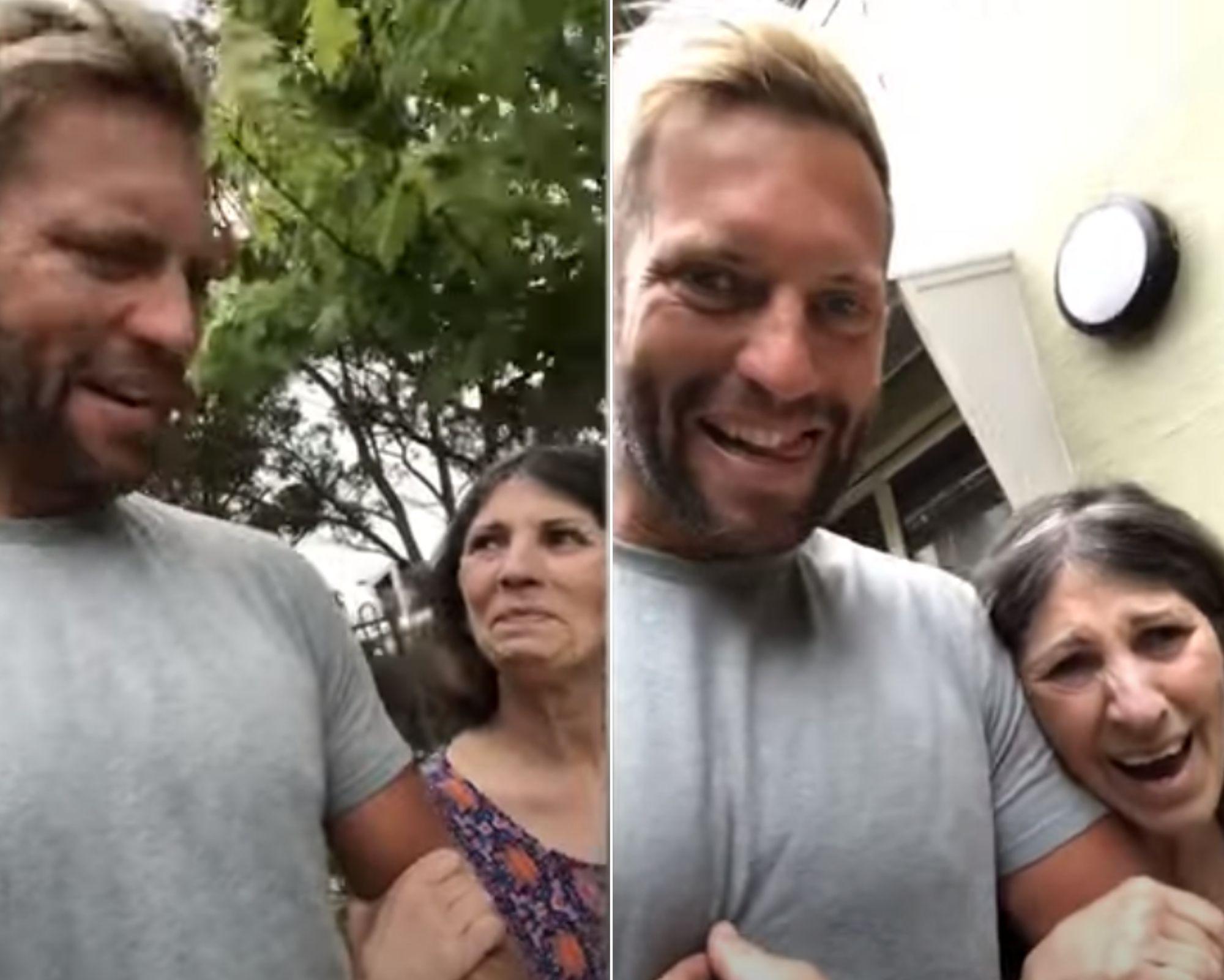 Momentul emoționant &icirc;n care o mamă care suferă de demență &icirc;și recunoaște fiul. Gestul făcut de ea a &icirc;nduioșat internetul