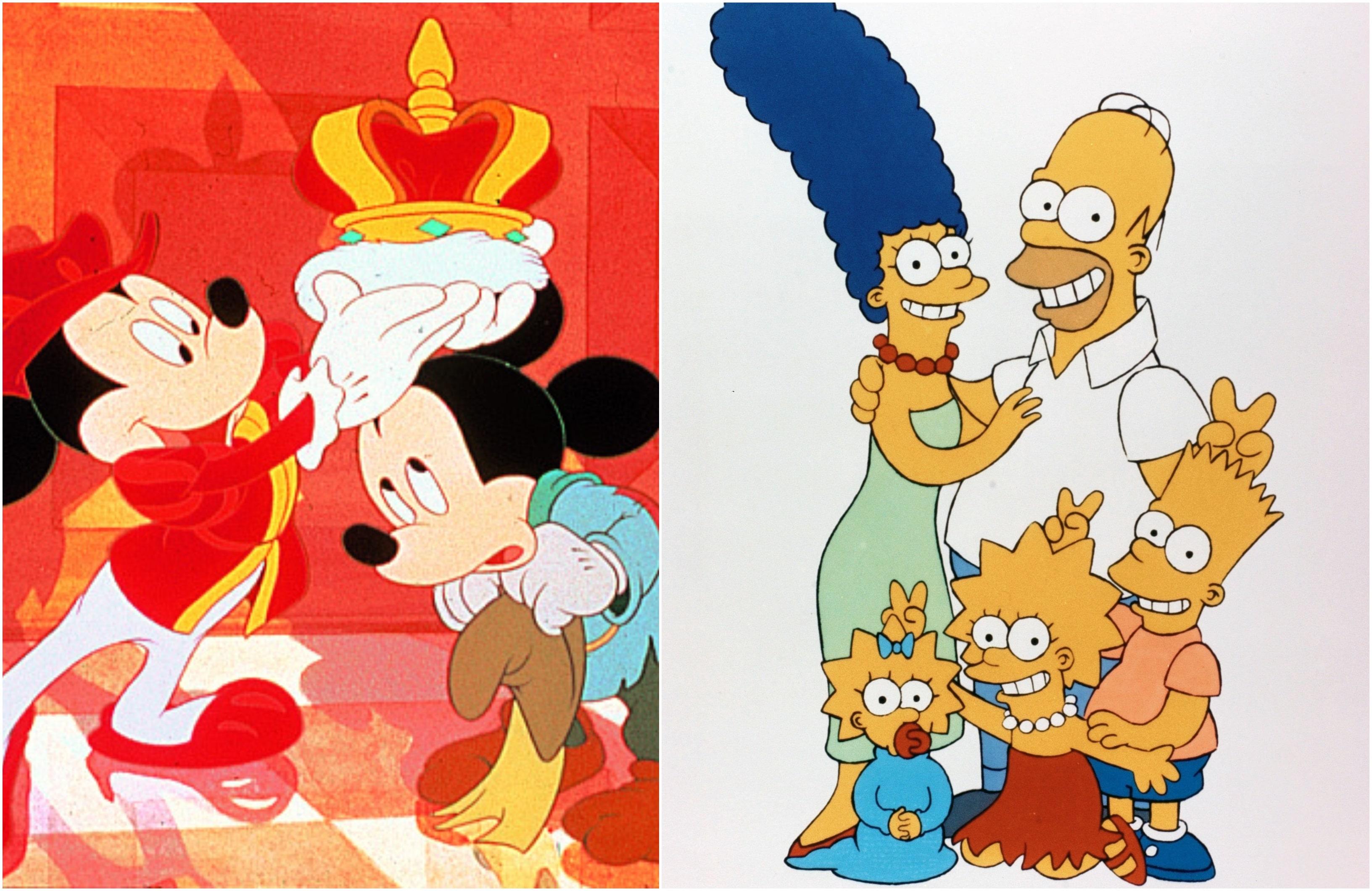 Colaj Mickey Mouse si the simpsons