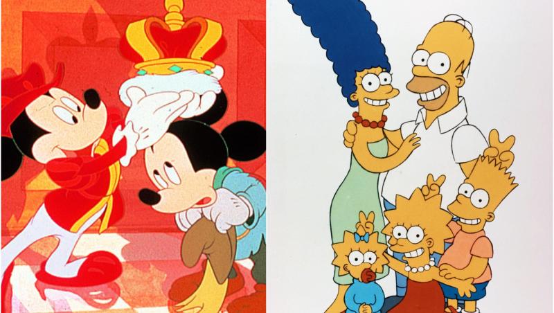Colaj Mickey Mouse si the simpsons