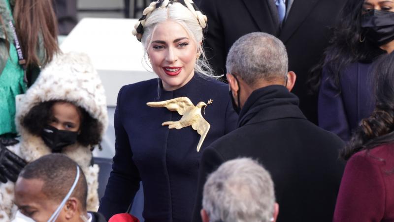 Detaliul inedit de pe pieptul lui Lady Gaga. Ce ținută a purtat artista la inaugurarea președintelui Joe Biden