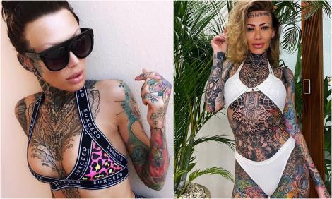 ”Cea mai tatuată femeie” a cheltuit aproape 50.000 $ să se umple din cap până în picioare cu tatuaje. Cum arăta Becky Holt înainte