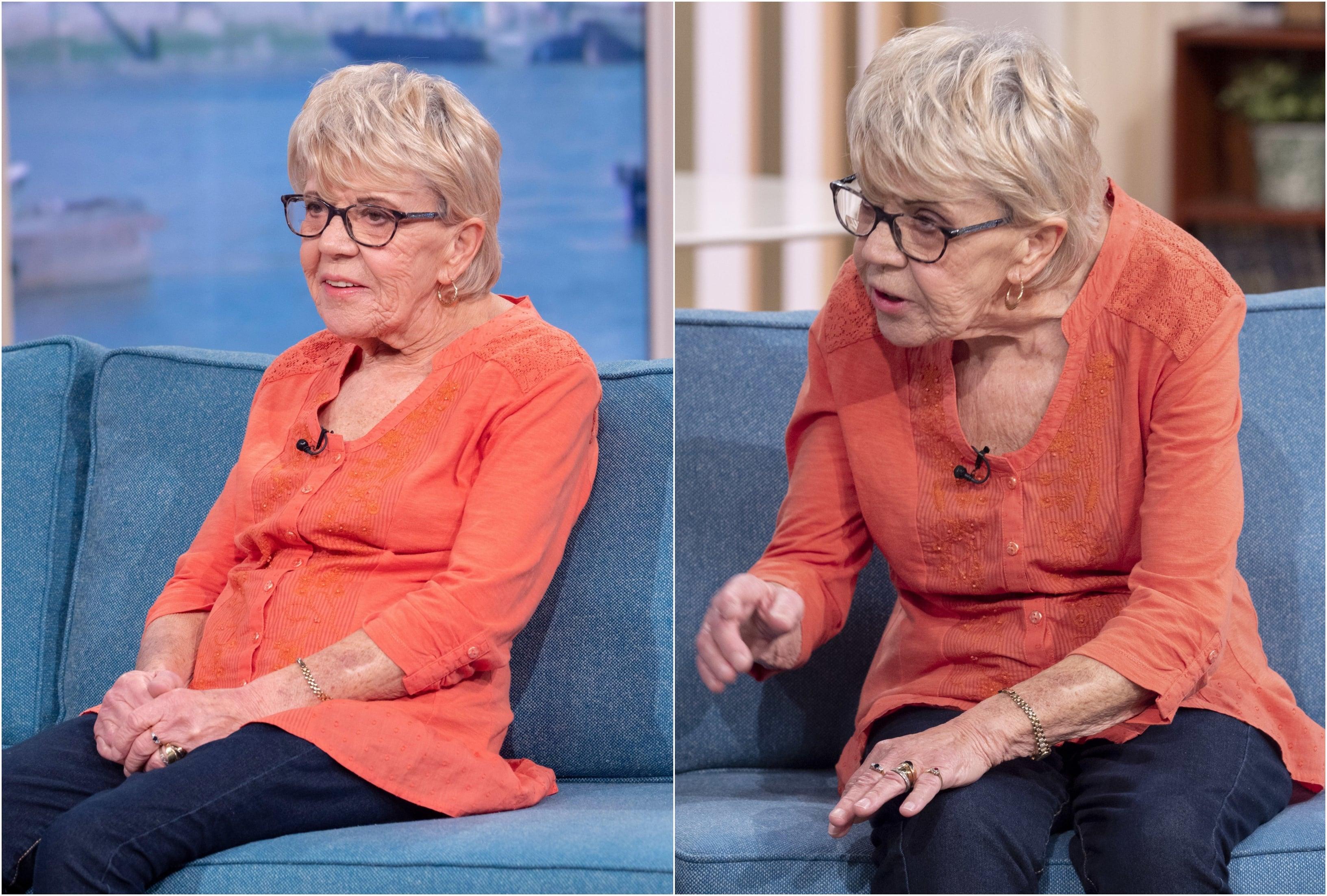 Colaj Iris, bunica de 81 de ani, emisiune, bluza portocalie