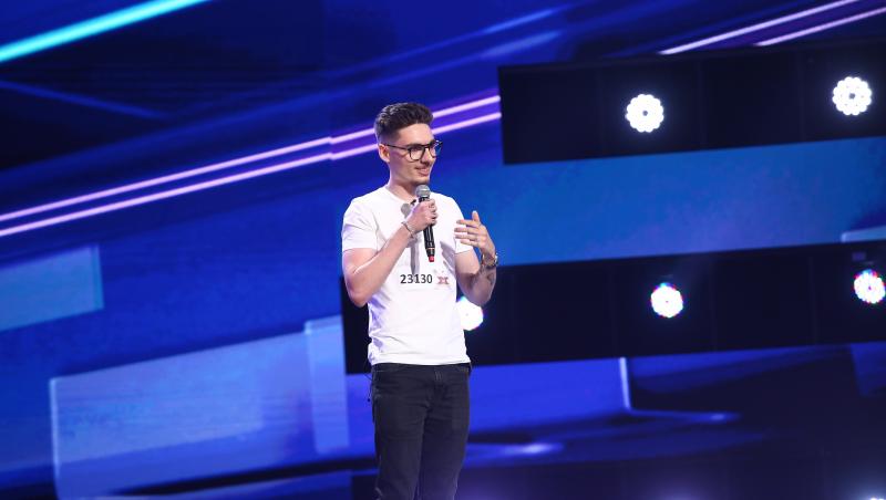 X Factor 2021, 15 octombrie. Costin Alexandru Popovici a venit cu o piesă proprie. 