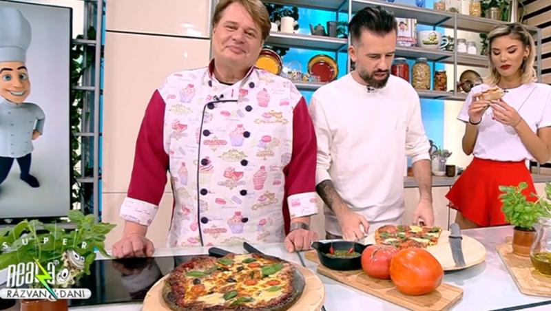 Vlăduț, Florin Ristei și Ramona prezintă rețeta de pizza Margherita